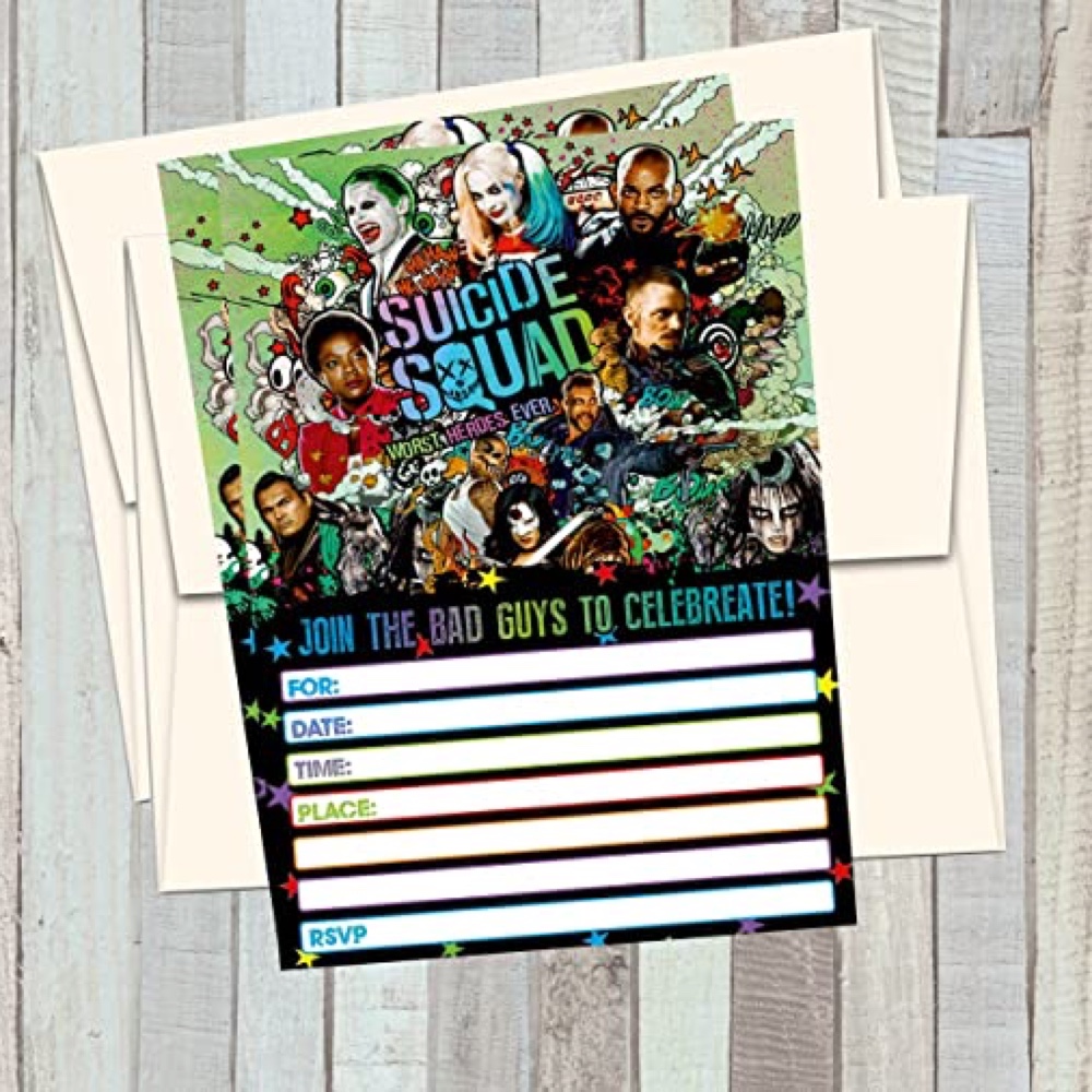 Suicide Squad Themed Party - Ideas - Inspiration - Themes - Decorations - Party Supplies - Invites - Invitations