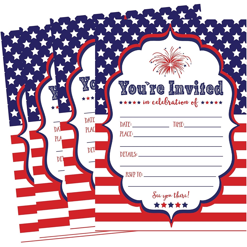 United States of America Themed Party - USA Themed Party - Ideas - Inspiration - Themes - Decorations - Party Supplies - Party Invites and Invitations