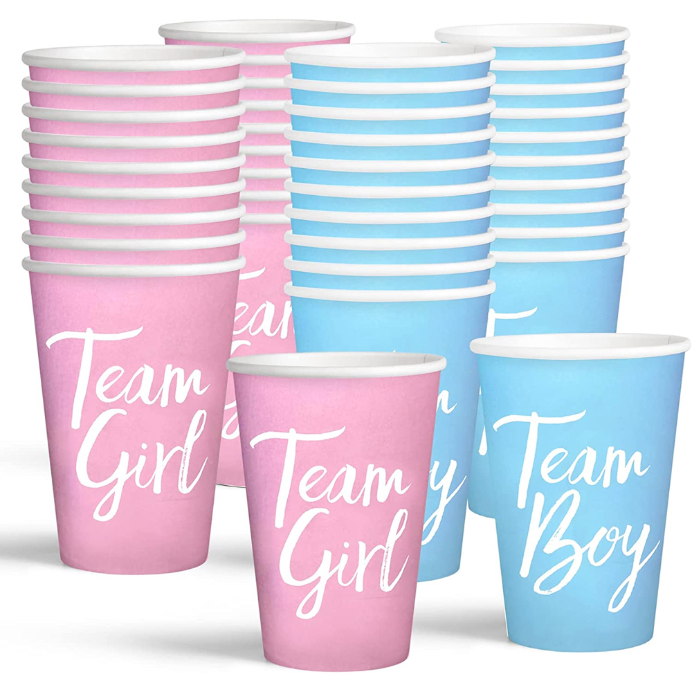Baby Boy Gender Reveal Party - Ideas and Inspiration - Party Decorations - Party Supplies - Paper Cups