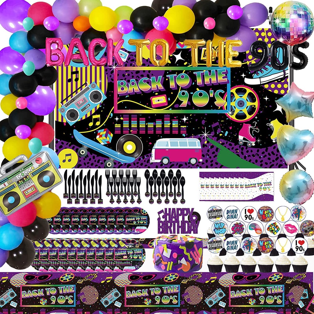 90s Throwback Bachelorette Party - Ideas - Inspiration - Themes - Decorations - Party Supplies - Party Supplies Set Kit