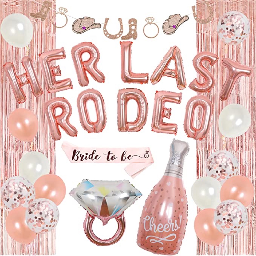 Last Rodeo Bachelorette Party - Bridal Shower - Party - Ideas - Inspiration - Themes - Decorations - Part Supply Set - Kit