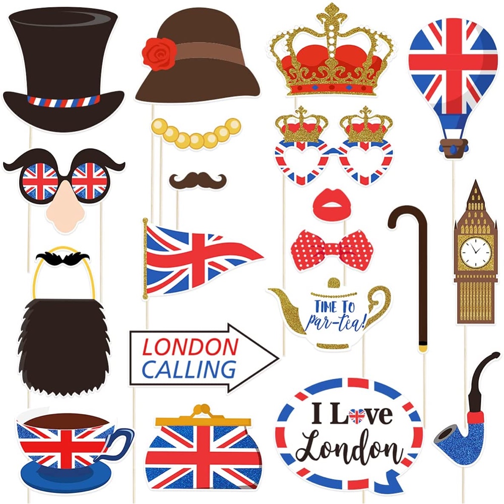 Best of British Themed Party - Party - Ideas - Inspiration - Themes - Decorations - Photo Props