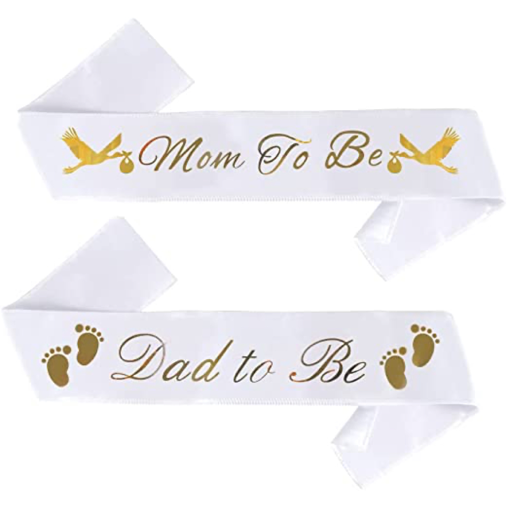 Baby Boy Gender Reveal Party - Ideas and Inspiration - Party Decorations - Party Supplies - Mom and Dad to Be Sashes
