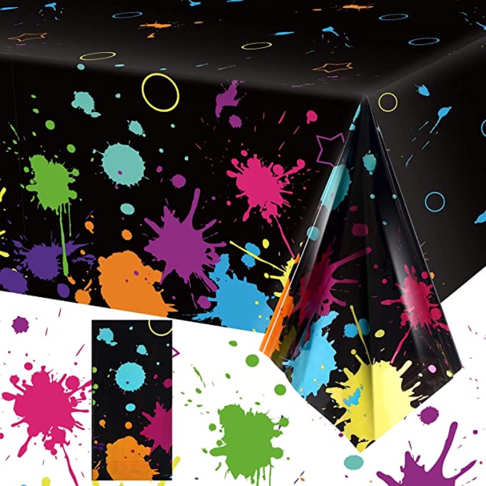 Neon Themed Party - Ideas - Inspiration - Themes - Decorations - Party Supplies - Neon Tablecloth