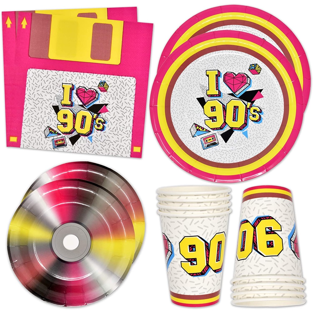 90s Throwback Bachelorette Party - Ideas - Inspiration - Themes - Decorations - Party Supplies - Paper Tableware