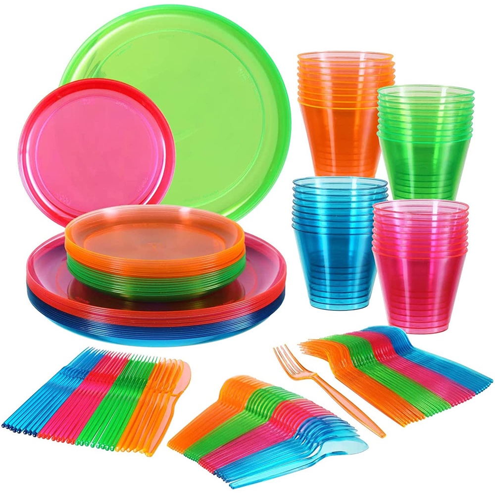 Neon Themed Party - Ideas - Inspiration - Themes - Decorations - Party Supplies - Neon Tableware