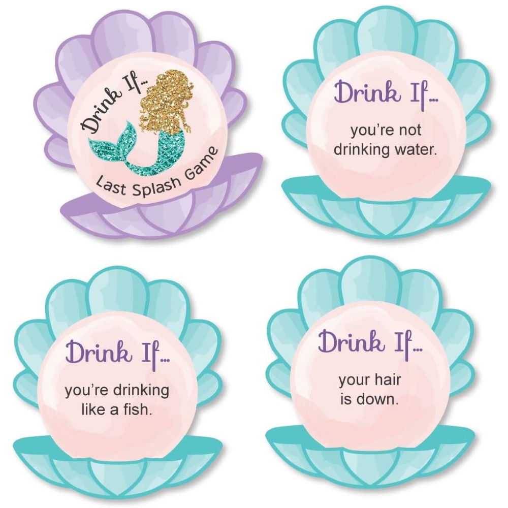 Last Splash Mermaid Bash Bachelorette Party - Ideas - Inspiration - Themes - Decorations - Party Supplies - Truth or Dare Game