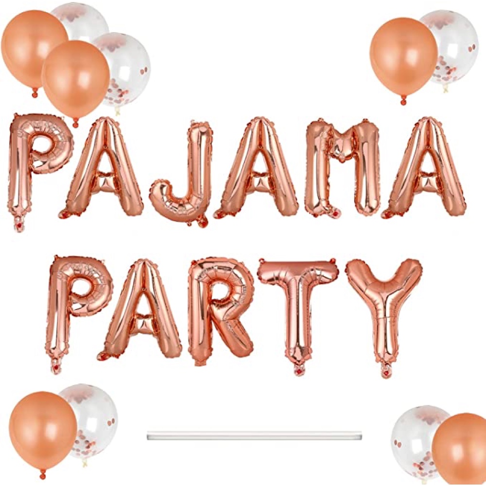 PJ Party - Pyjama Party - Slumber Party - Sleepover Party - Adults - Kids - Ideas - Inspiration - Activities - Party Supplies Decorations - Balloons