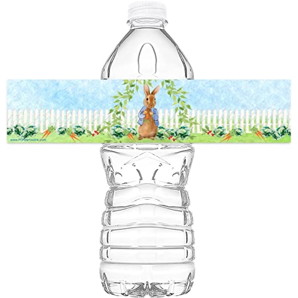 Peter Rabbit Themed Party - Baby Shower - Birthday Party - Kids - Child's - Ideas - Inspiration - Party Decorations - Party Supplies - Bottle Wraps