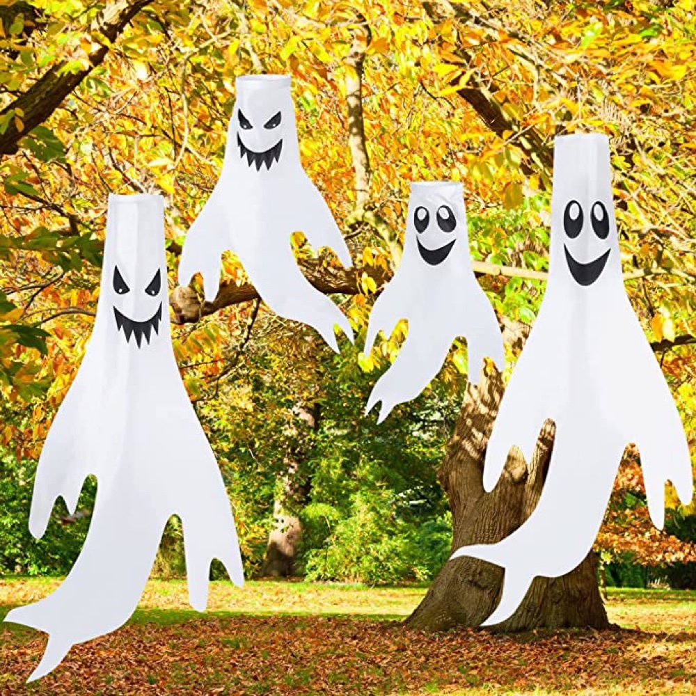 Haunted House Themed Halloween Party - Party Supplies - Decorations - Ideas - Inspiration - Ghost Windsocks