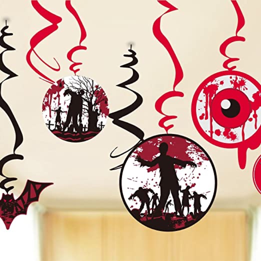 The Walking Dead Themed Halloween Party - Zombie - Ideas - Inspiration - Party Supplies - Decorations - Hanging Decorations