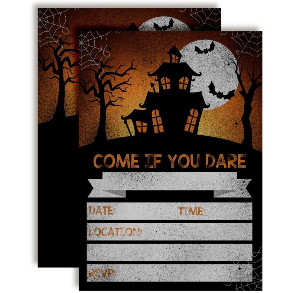 Haunted House Themed Halloween Party - Party Supplies - Decorations - Ideas - Inspiration - Party Invitations