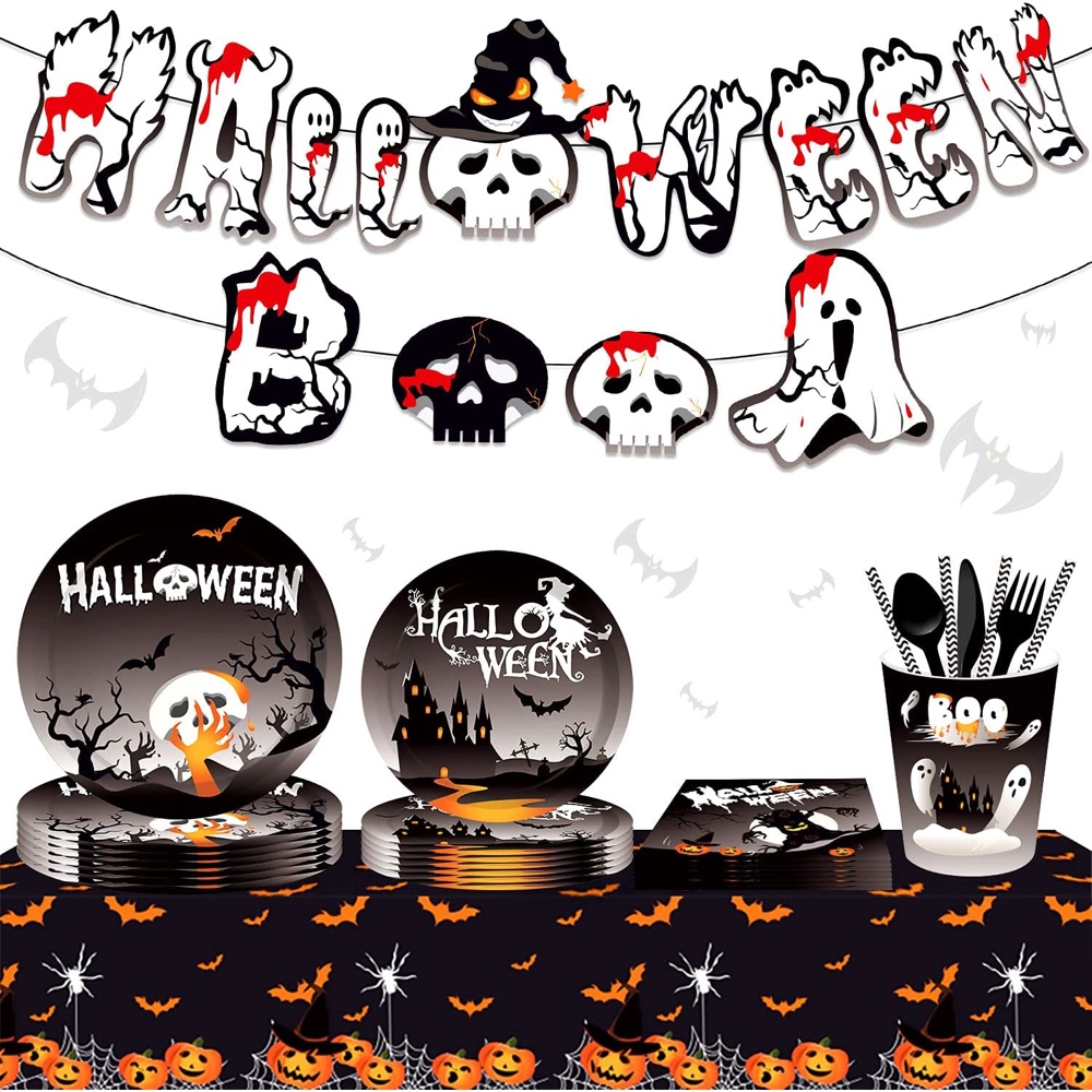 Haunted House Themed Halloween Party - Party Supplies - Decorations - Ideas - Inspiration - Party Supplies Set Kit