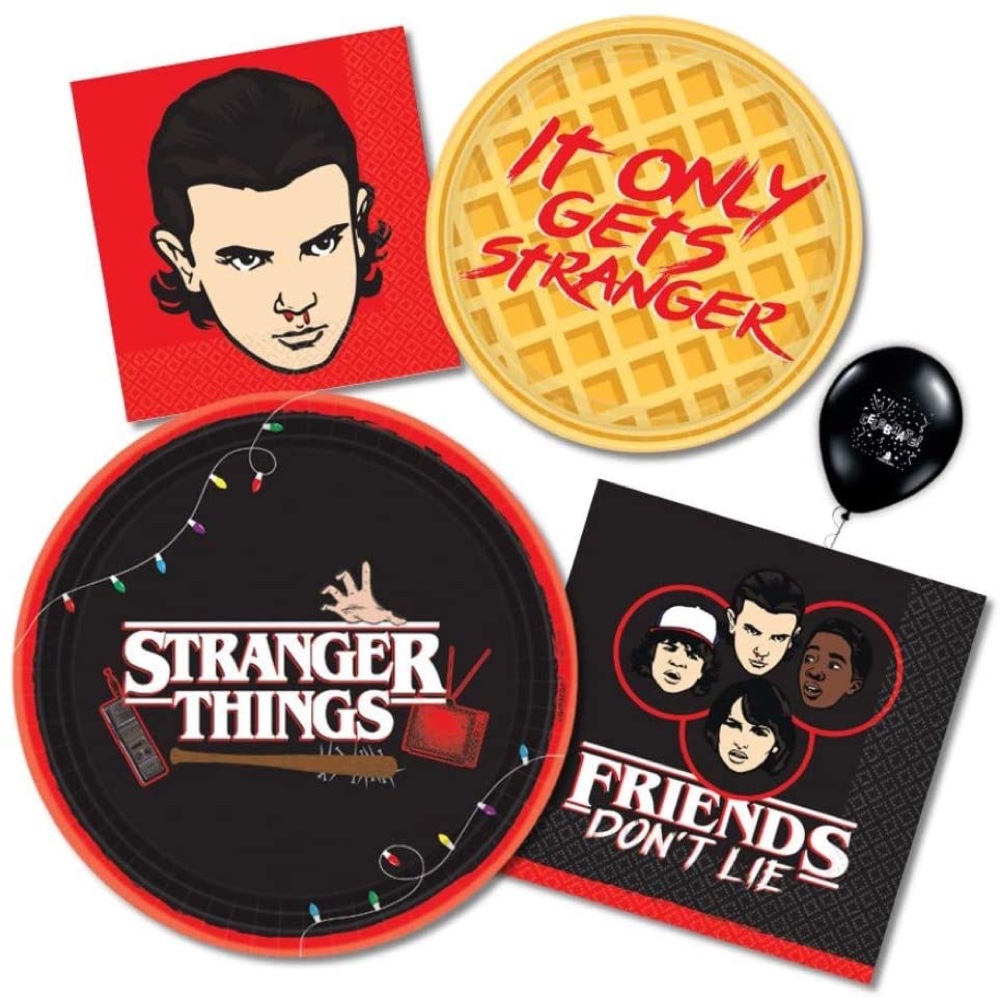 Stranger Things Themed Party - TV Show Theme - Netflix - Birthday Party Inspiration - Ideas - Decorations - Party Supplies - Tableware