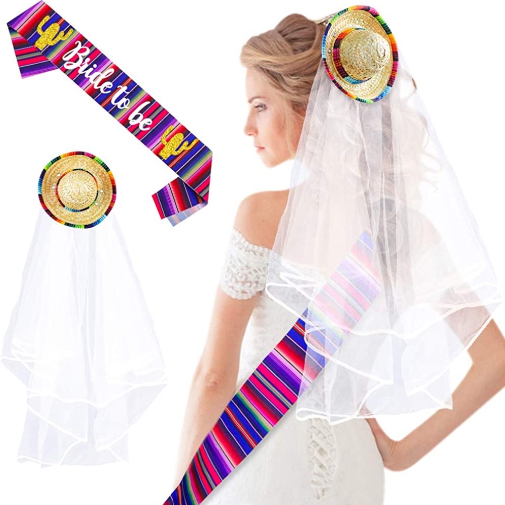 Final Fiesta Bachelorette Party - Hen Party - Party Supplies - Party Decorations - Ideas - Inspiration - DIY - Bridal Veil