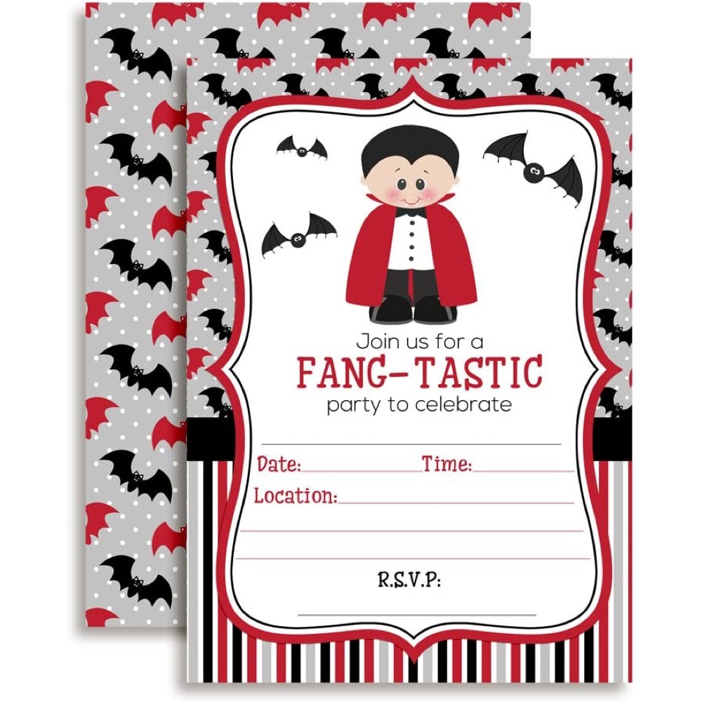 Vampire Themed Party - Vampire Themed Halloween Party Dracula Themed Halloween Party - Birthday - Ideas - Inspiration - Party Supplies - Party Decorations - Party Invitations - Party Invites