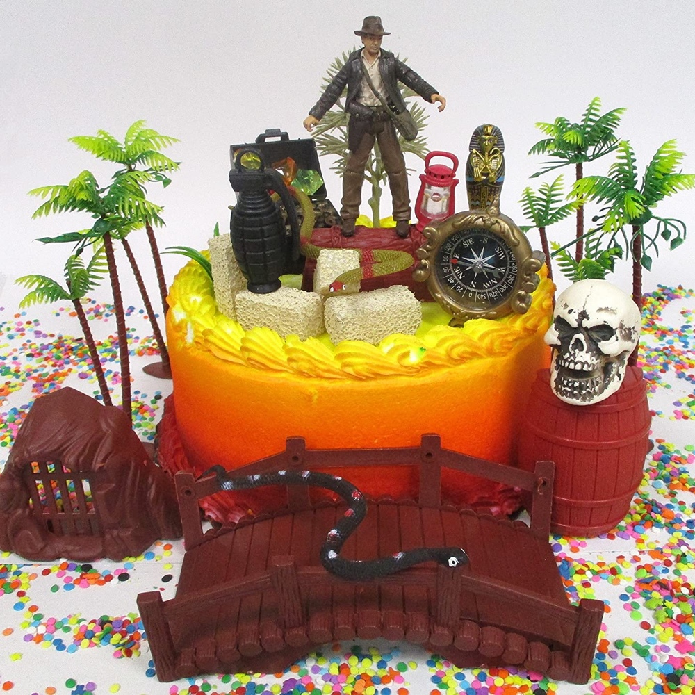 Raiders of the Lost Ark Themed Party - Indiana Jones Themed Party - Ideas and Inspiration - Party Supplies - Party Decorations - Cake Decoration - Decorating Kit