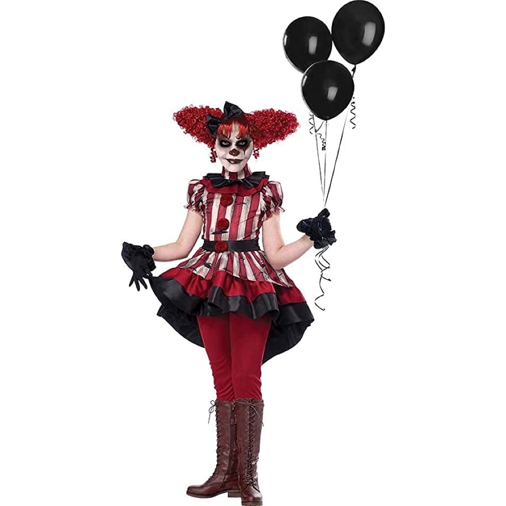 Creepy Clown Part Themed Halloween Party - Scary Clown Themed Halloween Party - Freaky Clown Themed Halloween Party - Party Decorations - Party Supplies - Ideas - Inspiration - Clown Costume