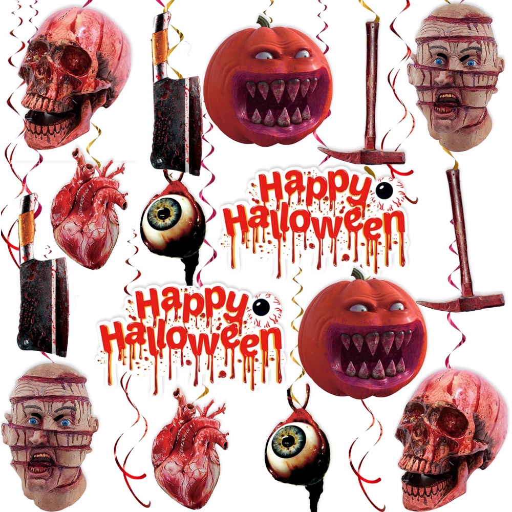 Dawn of the Dead Themed Halloween Party - Zombie Horror Party - Scary - Walking Dead - Ideas and Inspiration - Party Decorations - Party Supplies - Hanging Decorations