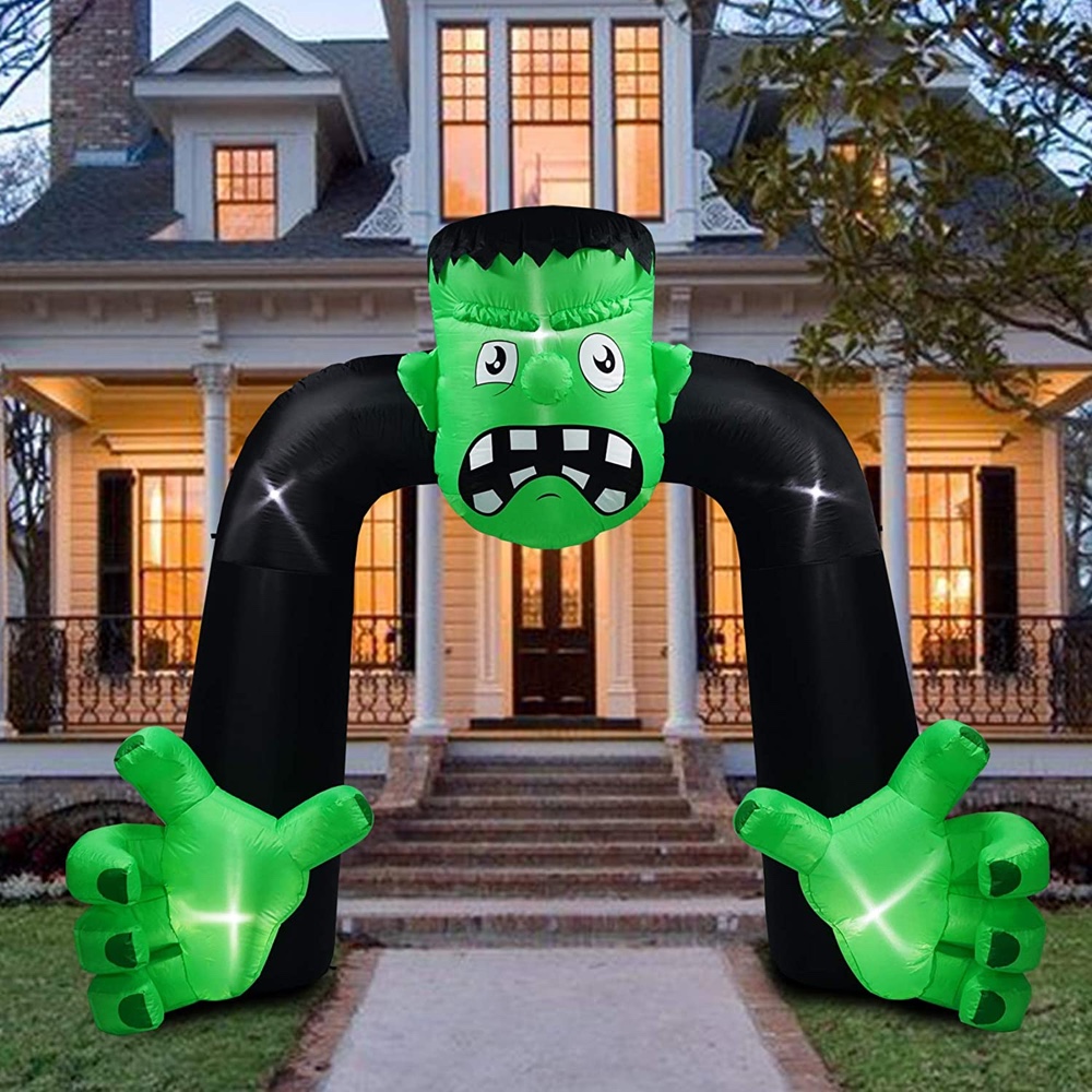Frankenstein Themed Halloween Party - Mary Shelly - Ideas and Inspirations - Party Decorations - Party Supplies - Food - Games - Outdoor Inflatable Arch