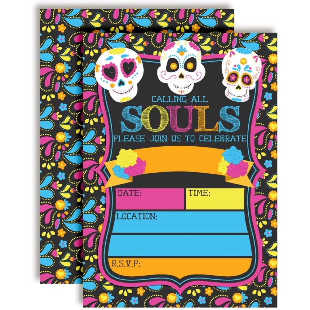 Day of the Dead Themed Halloween Party - Ideas - Inspiration - Party Supplies - Party Decorations - Party Invitations - Invites