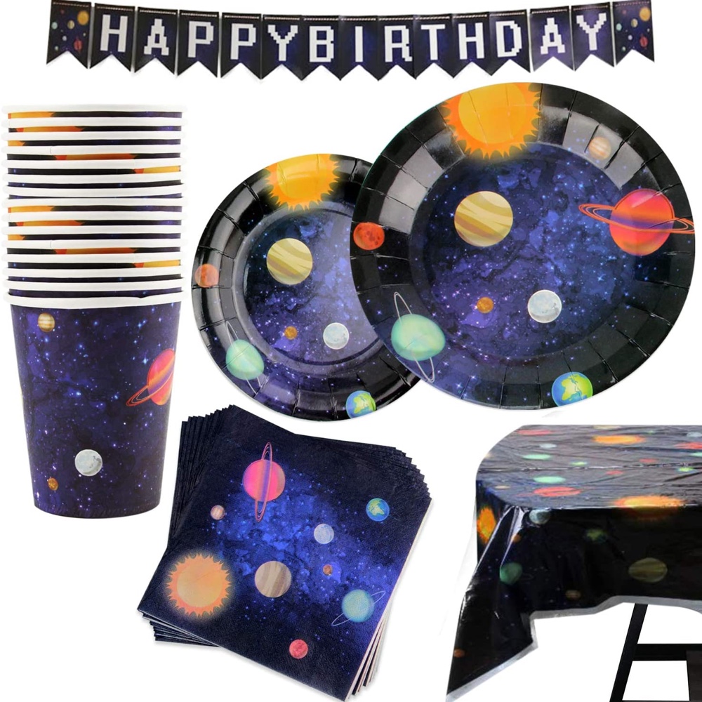 Alien Themed Party - UFO Themed Party - Area 51 Themed Party - Spaceship Themed Party - Starship Themed Party - Little Green Men Themed Party - Party Supplies Set - Kit