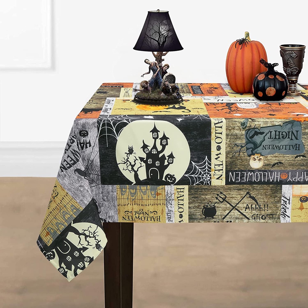 Graveyard Themed Halloween Party - Cemetery Themed Halloween Party - Ideas - Inspiration - Party Supplies - Party Decorations - Food - Tablecloth