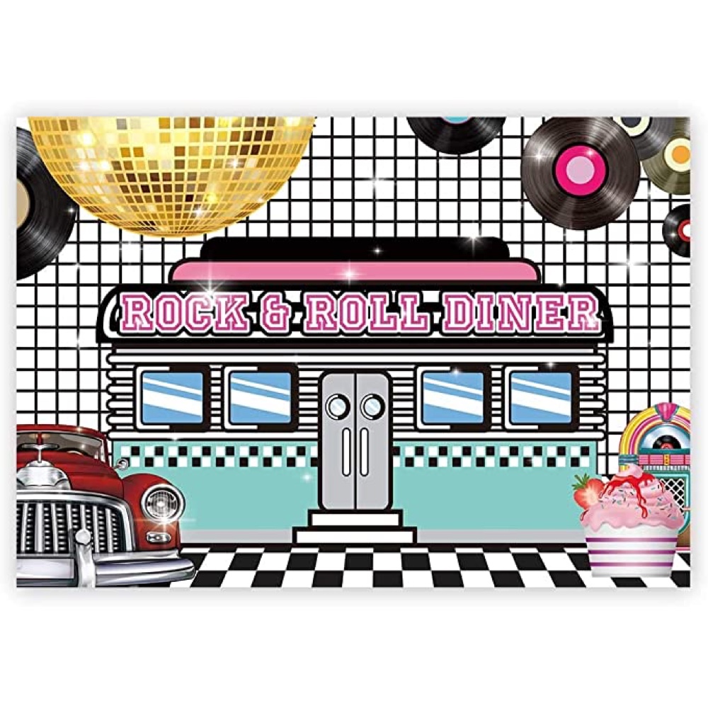 50's Themed Party - 1950's Themed Party Rock n Roll - Birthday Party - Ideas - Inspiration - Decorations - Party Supplies - Backdrop