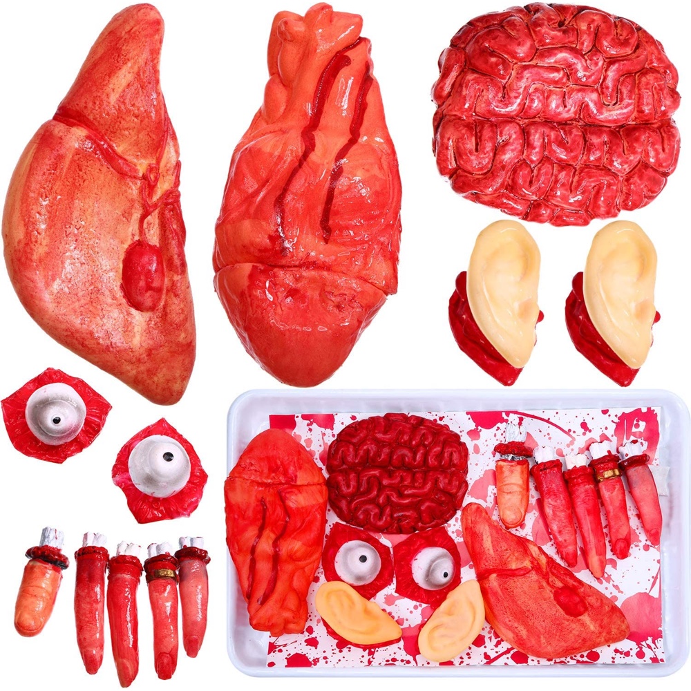 Saw Themed Halloween Party - Horror Movie Themed Party - Scary Party - Ideas - Inspiration - Party Decorations - Party Supplies - Body Parts Props
