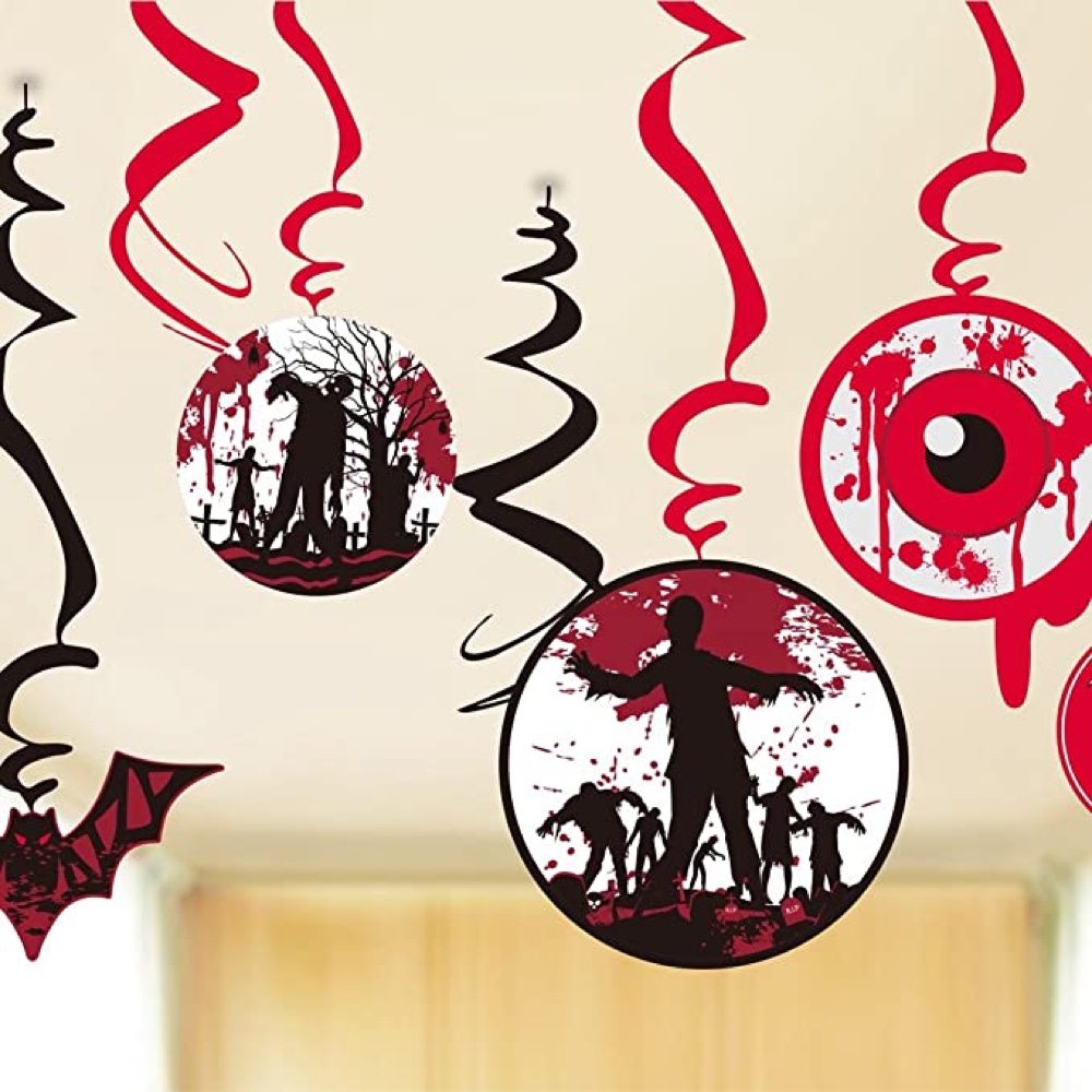 28 Days Later Themed Halloween Party - Scary Zombie Party - Ideas - Inspiration - Party Decorations - Party Supplies - Hanging Decorations