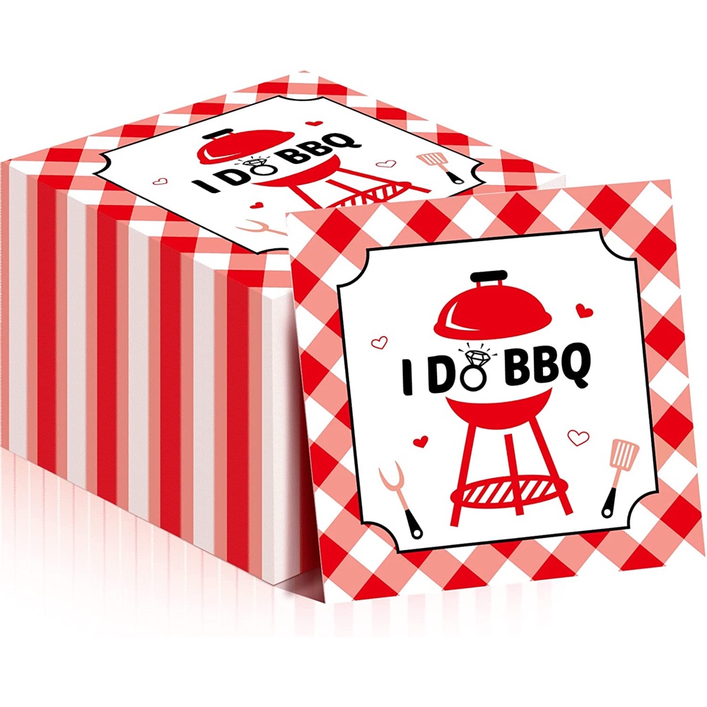 Outdoor BBQ Themed Party - Outdoor Barbeque Themed Party - Summer Birthday Party - Celebration Ideas - Inspiration - Party Decorations - Party Supplies - Food - Napkins