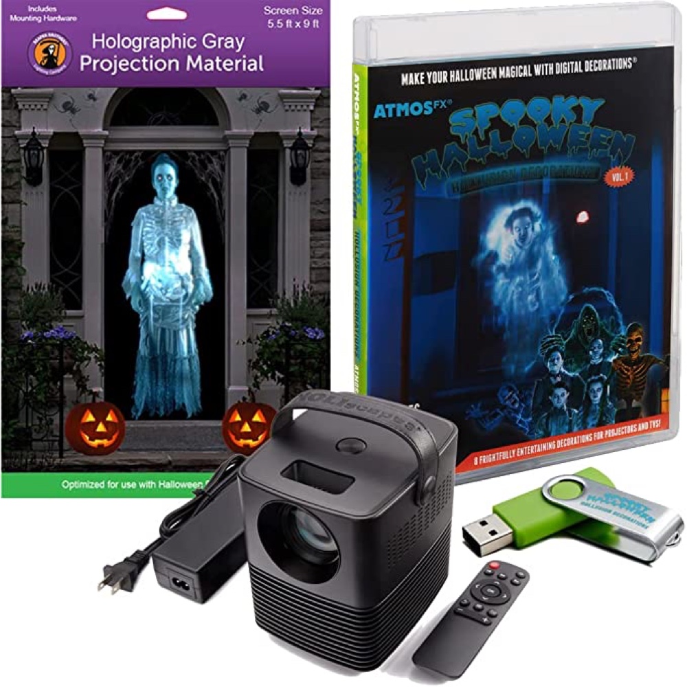Paranormal Activity Themed Halloween Party - Haunted House - Scare Room - Ghosts - Scary Party - Ideas - Inspiration - Party Supplies - Party Decorations - 3D Holographic Projector