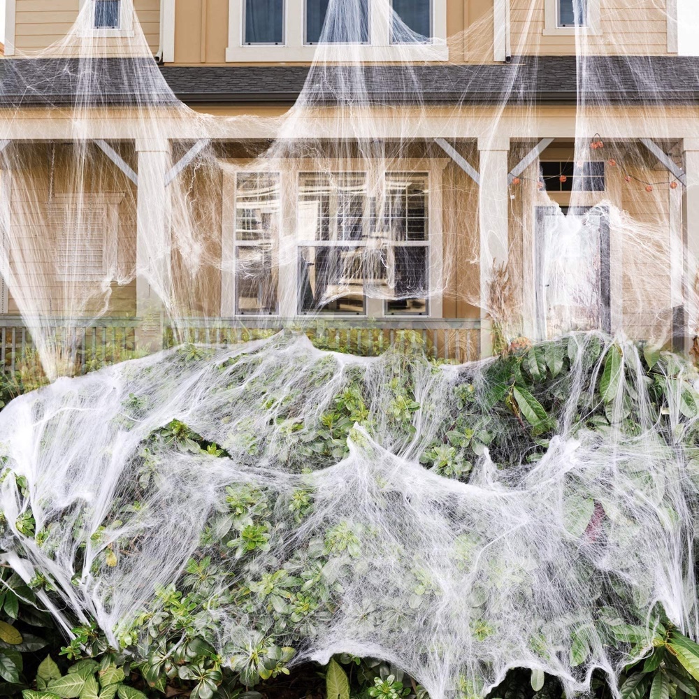 Scary Movie Marathon Halloween Party - Scary Movie Marathon Party - Horror Movie Marathon Halloween Party - Horror Movie Marathon Party - Ideas - Suggestions - Scariest - Party Decorations - Party Supplies - Spider Web Decorations