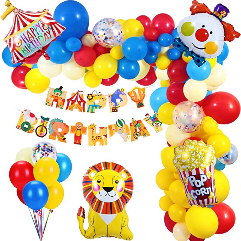 Clown Themed Party - Childs - Children - Birthday Party - Ideas - Inspiration - Party Decorations - Party Supplies - Party Supplies and Decorations Set