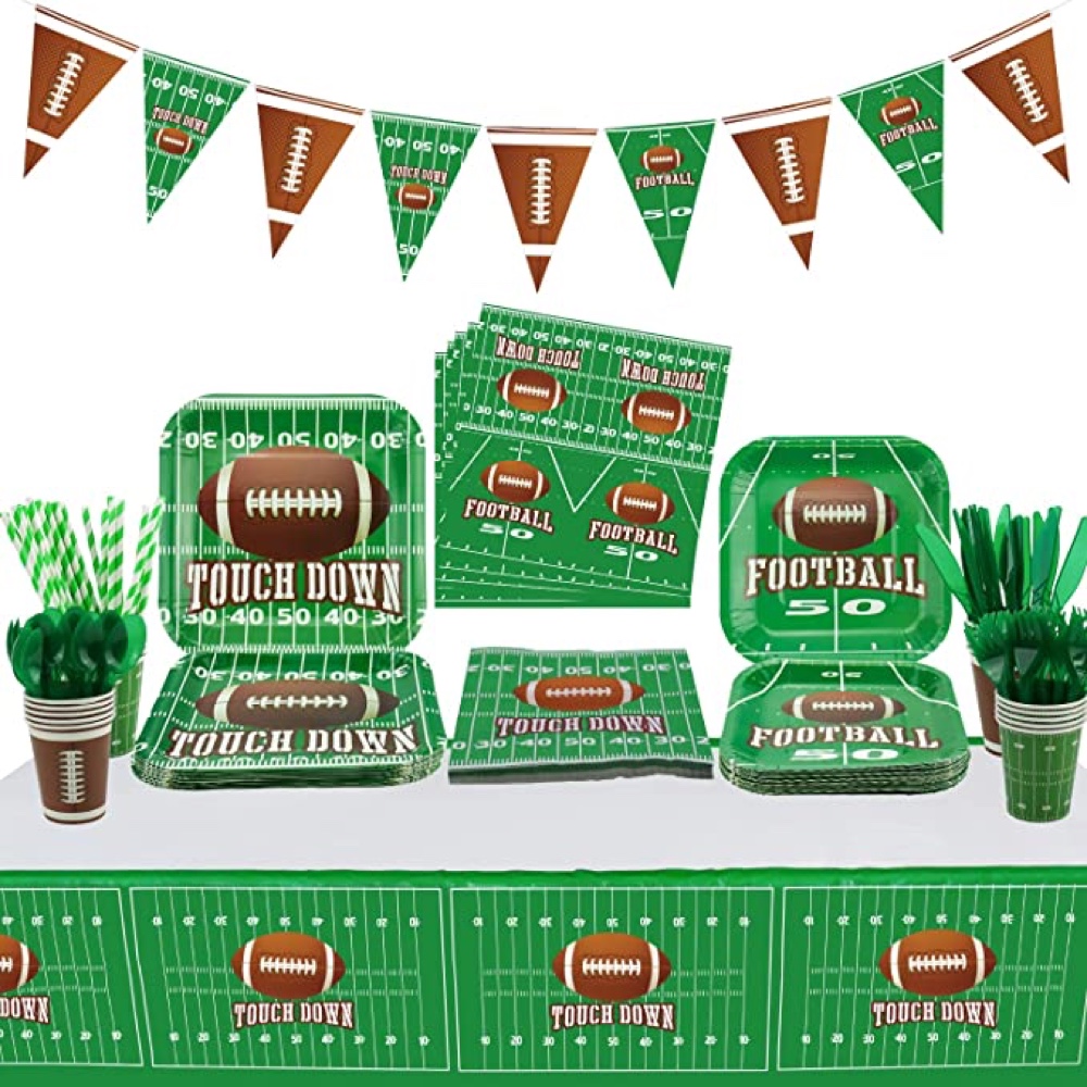 Super Bowl Party - Game Day - Watch Party - Ideas - Inspiration - Party Supplies - Party Decorations - Food - Tablecloth