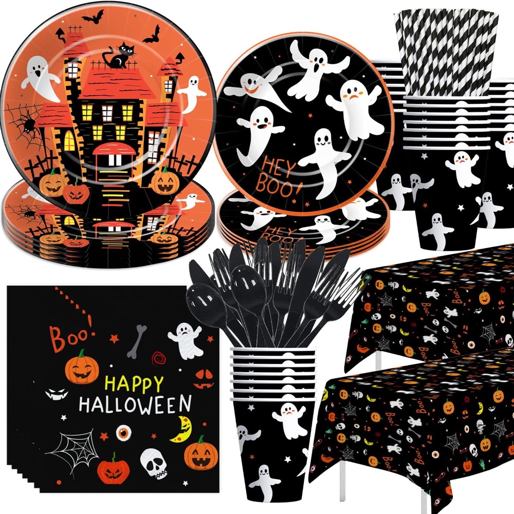 Poltergeist Themed Halloween Party - Horror Movie - Scary - Haunted House - Ghost - Ideas and Inspiration - Party Decorations - Party Supplies - Tableware