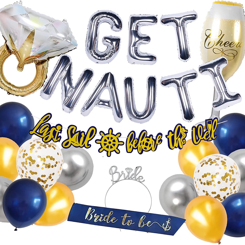 Lets Get Nautical Bachelorette Party - Hen Party Ideas - Ideas - Inspiration - Party Decorations - Party Supplies - Balloons