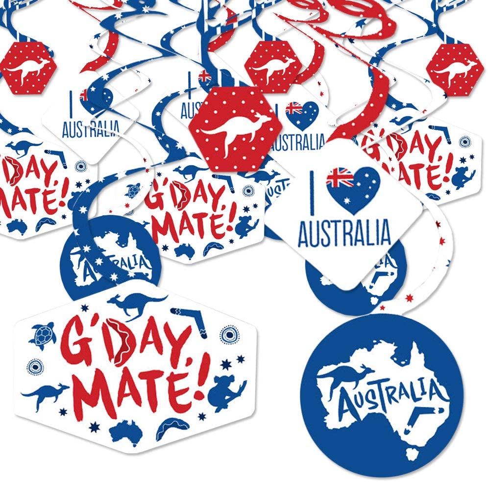 Australian Christmas Themed Party - Party Decoration - Party Supplies - Ideas - Inspiration - Hanging Decorations