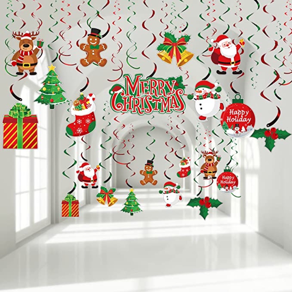 Christmas Holiday Game Night Party - Xmas Board Games - Ideas - Inspiration - Party Decorations - Party Supplies - Hanging Decorations