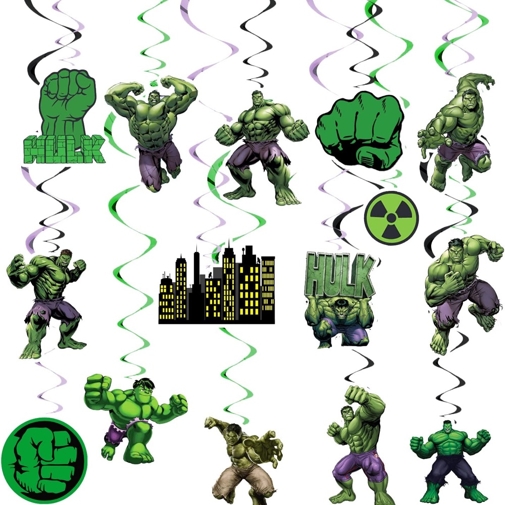 Incredible Hulk Themed Party - Birthday Party - Ideas - Inspiration - Party Supplies - Party Decorations - Hanging Decorations