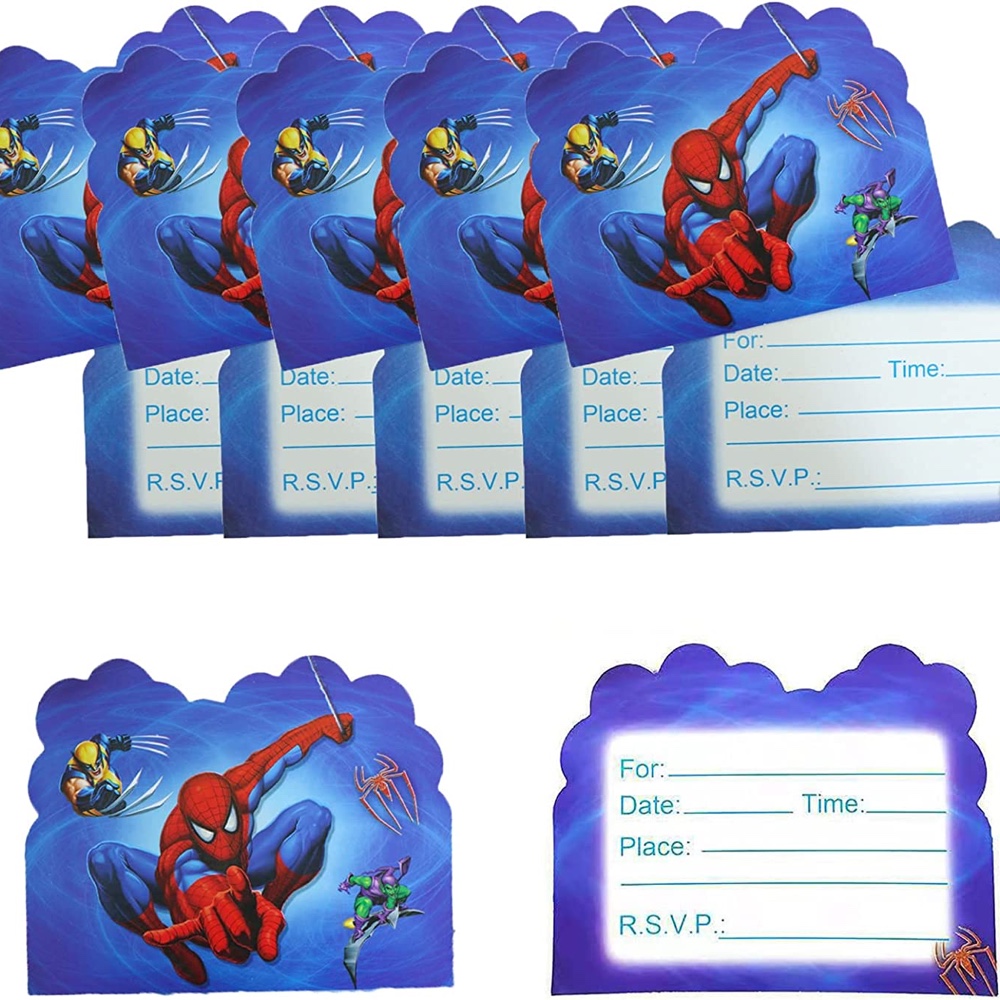 Spiderman Themed Party - Kids - Childs - Birthday Party - Ideas - Inspiration - Party Supplies - Party Decorations - Party Invites - Invitations