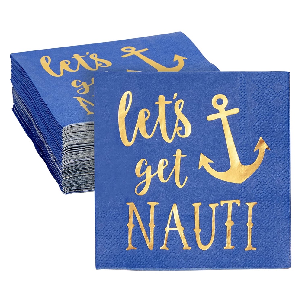 Lets Get Nautical Bachelorette Party - Hen Party Ideas - Ideas - Inspiration - Party Decorations - Party Supplies - Napkins