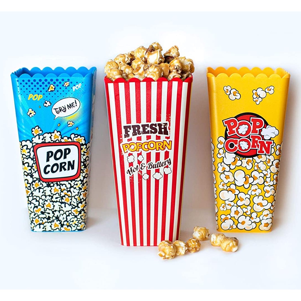 Christmas Movie Marathon Party - Ideas - Inspiration - Family - Decorations - Part Supplies - Xmas - Popcorn Boxes Box