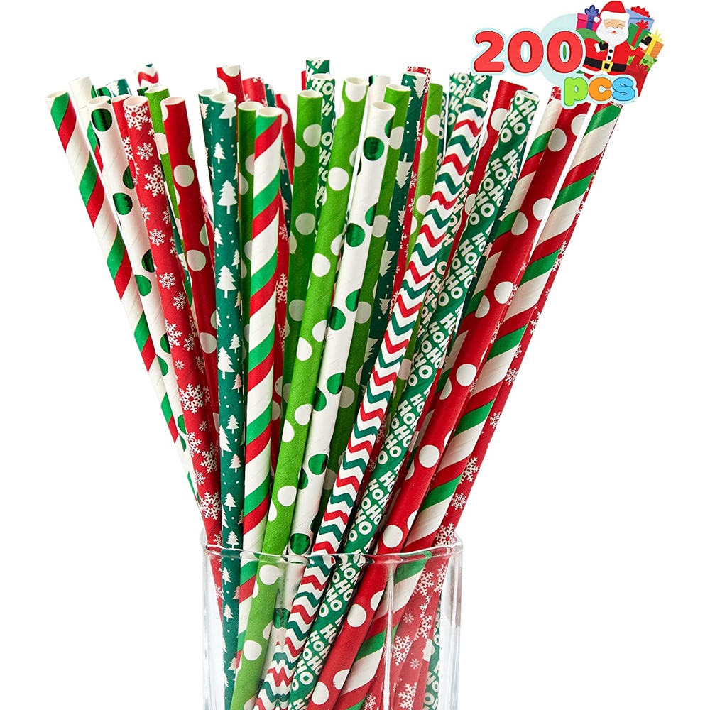 Christmas Cocktail Party - Ideas - Inspiration - Xmas Party Decorations - Party Supplies - Cocktail Drinking Straws