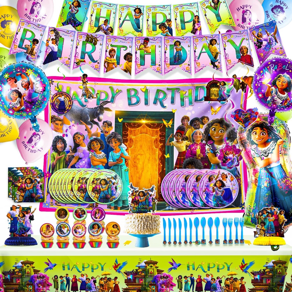 Encanto Birthday Party - Encanto Themed Party - Ideas - Inspiration - Party Decorations - Party Supplies - Party Supplies Set Kit