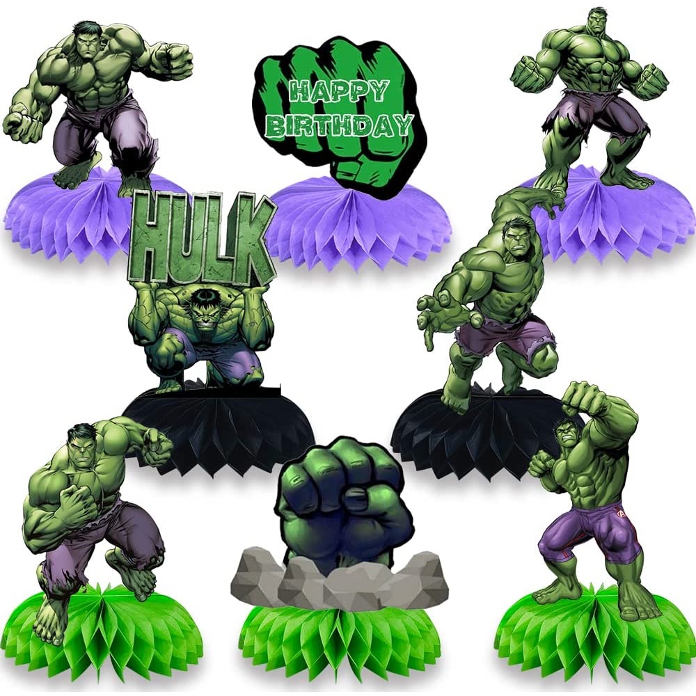 Incredible Hulk Themed Party - Birthday Party - Ideas - Inspiration - Party Supplies - Party Decorations - Table Decorations