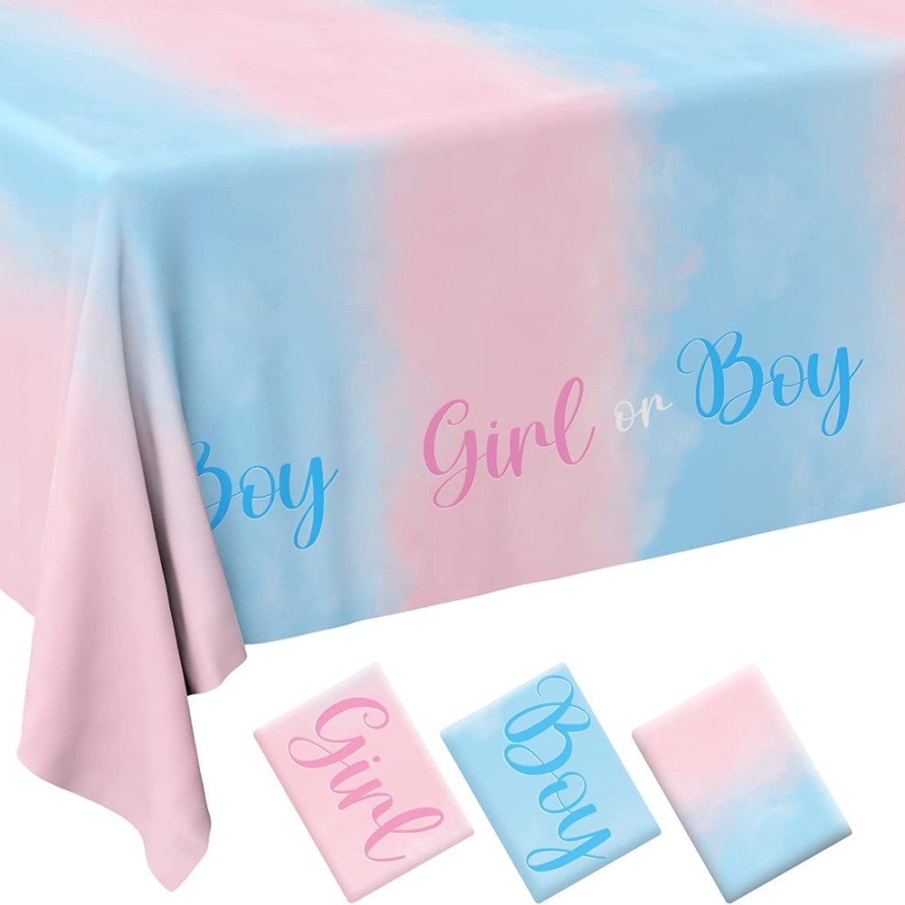 Baby Gender Reveal Party - Ideas - Inspiration - Party Decorations - Party Supplies - Tablecloth