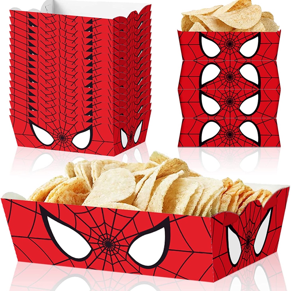 Spiderman Themed Party - Kids - Childs - Birthday Party - Ideas - Inspiration - Party Supplies - Party Decorations - Serving Tray