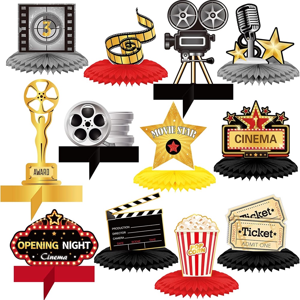 Hollywood Themed Party - Birthday Party Decorations - Supplies - Table Centerpieces