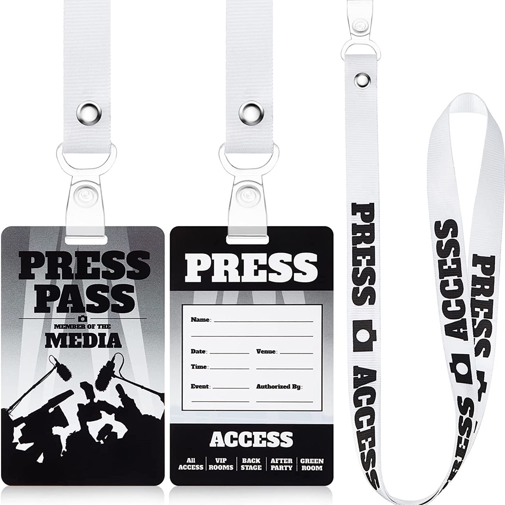 Hollywood Themed Party - Birthday Party Decorations - Supplies - Press Lanyards